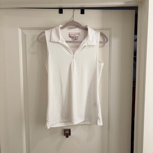 Tommy Bahama White Sleeveless Golf Tank